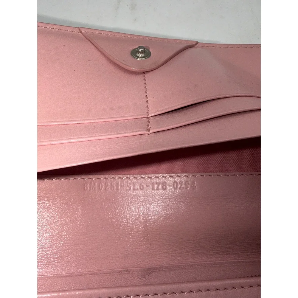 Fendi Vitello Century Hypnoteyed Pink Zippy Continental Wallet in Bubblegum - Picture 10 of 16